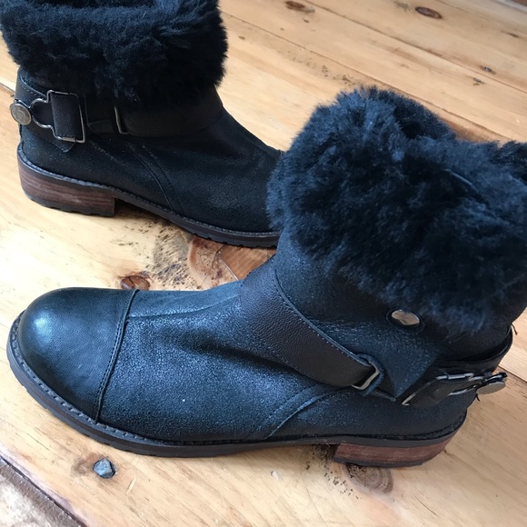 Matt bernson shearling lined moto boots - Picture 2 of 8